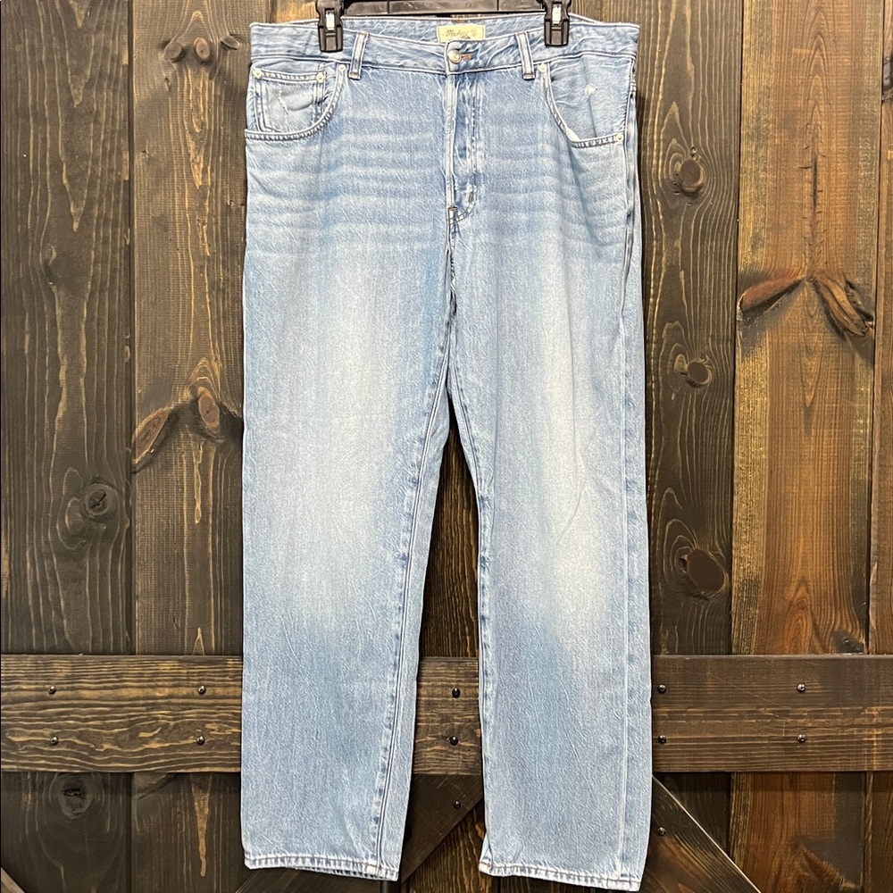 Madewell Light Wash Straight Leg Jeans